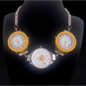 Handmade Watch choker necklace